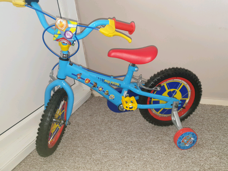 paw patrol bike 14 inch